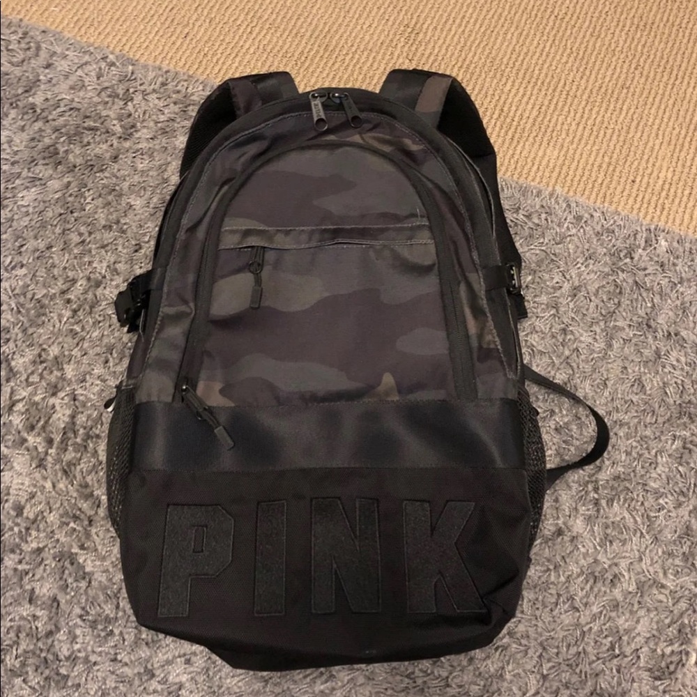 VS PINK CAMO COLLEGIATE BACKPACK